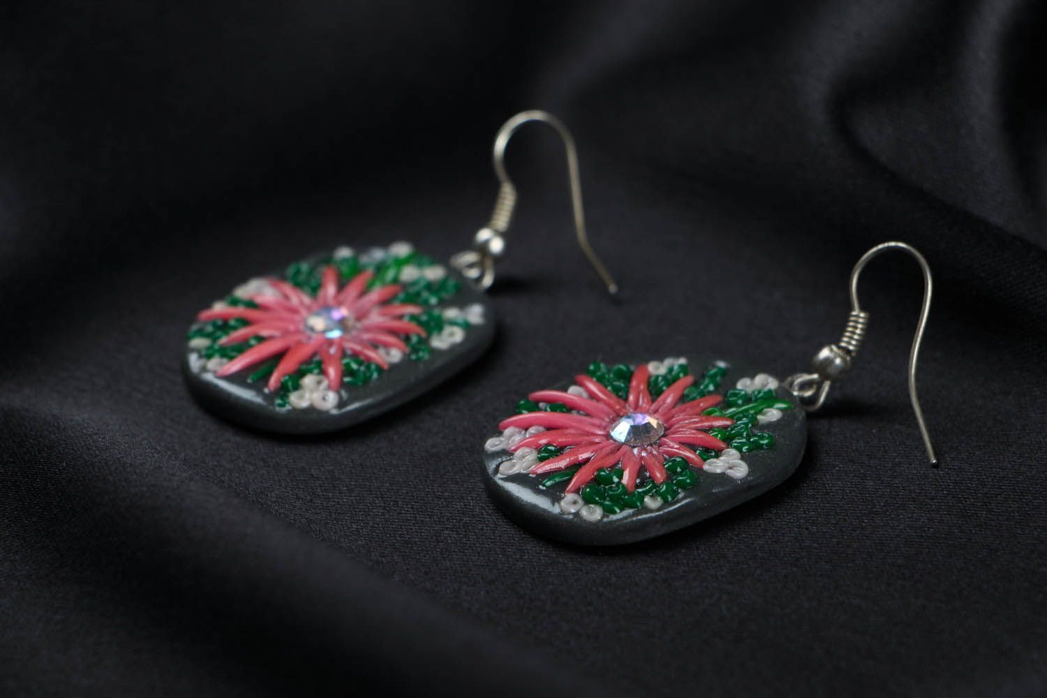 Polymer clay earrings photo 2