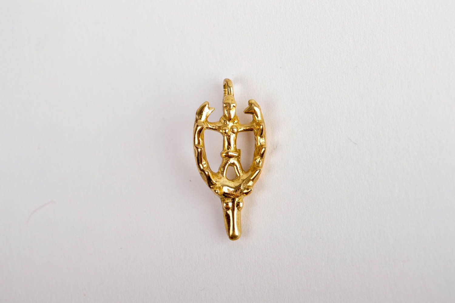 Handmade brass pendant metal jewelry accessories for men present for men  photo 2