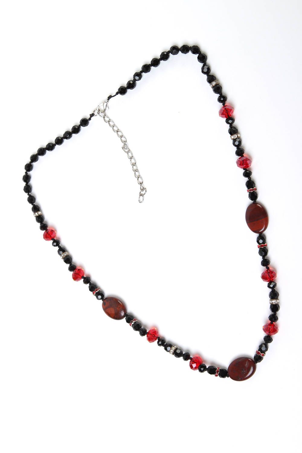Perlen Schmuck handgeschaffen Halskette für Frauen ungewöhnlich Damen Accessoire foto 2