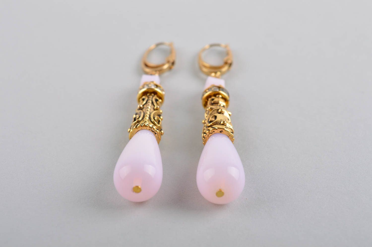 Handmade earrings gemstone jewelry earrings for girls designer accessories photo 4