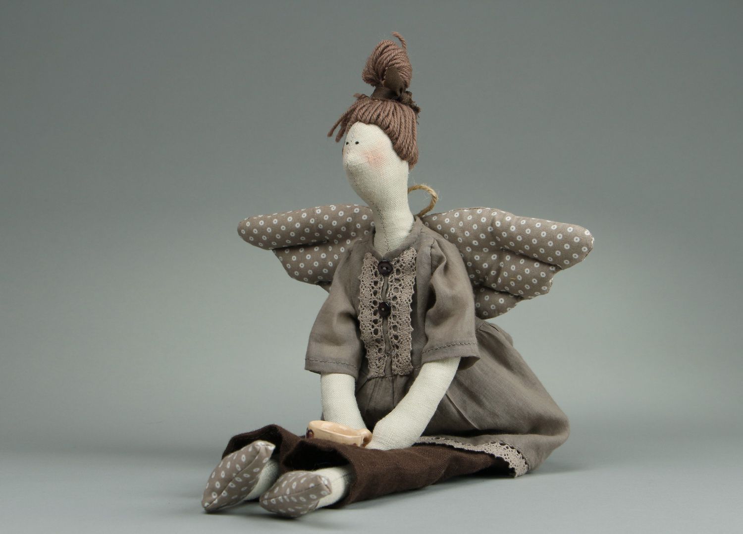 Handmade flax doll photo 1