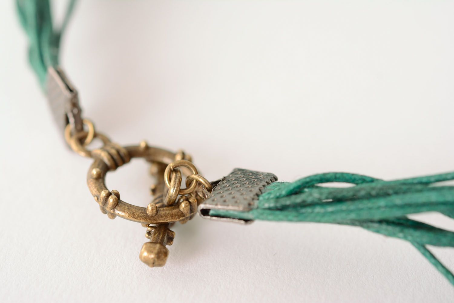 Necklace with malachite photo 4