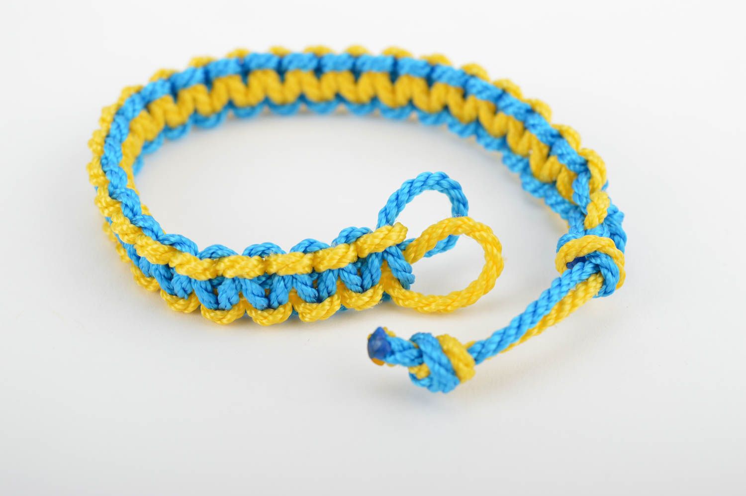 Colorful handmade textile bracelet woven wrist bracelet accessories for girls photo 2