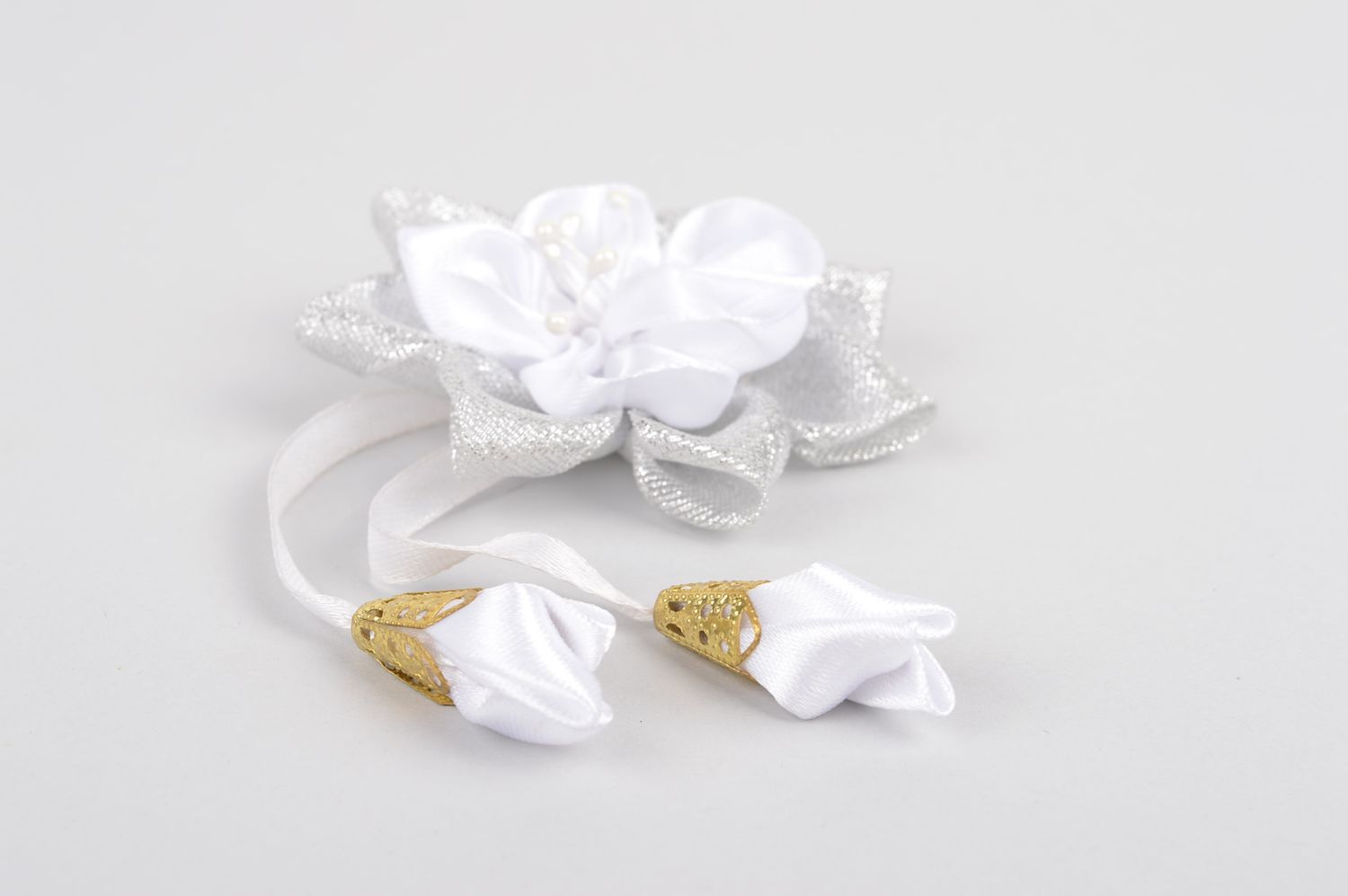 Handmade hair clip unusual hair clip with flower gift ideas designer accessory photo 3