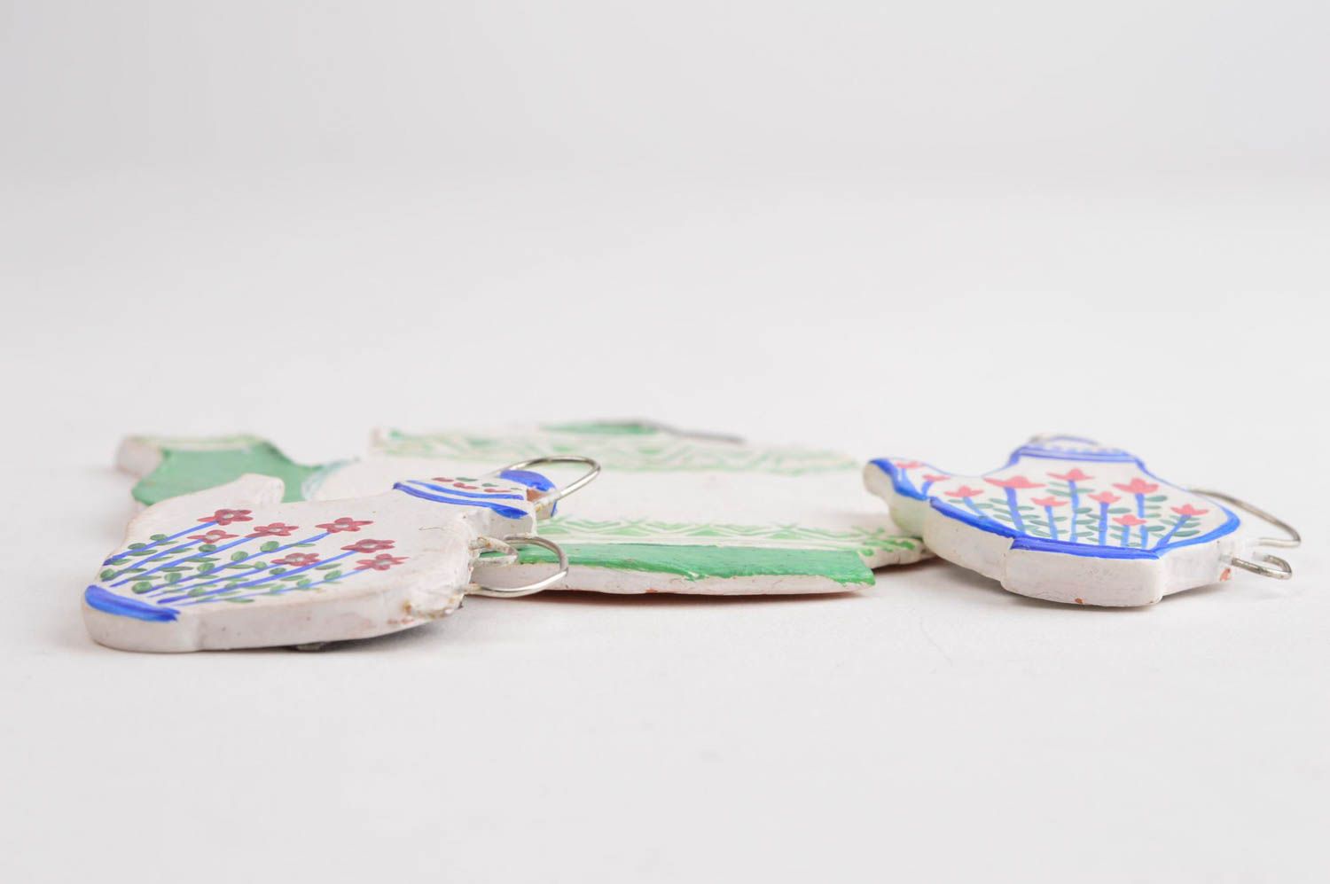 Imanes de cerámica artesanales regalos originales elementos decorativos foto 2