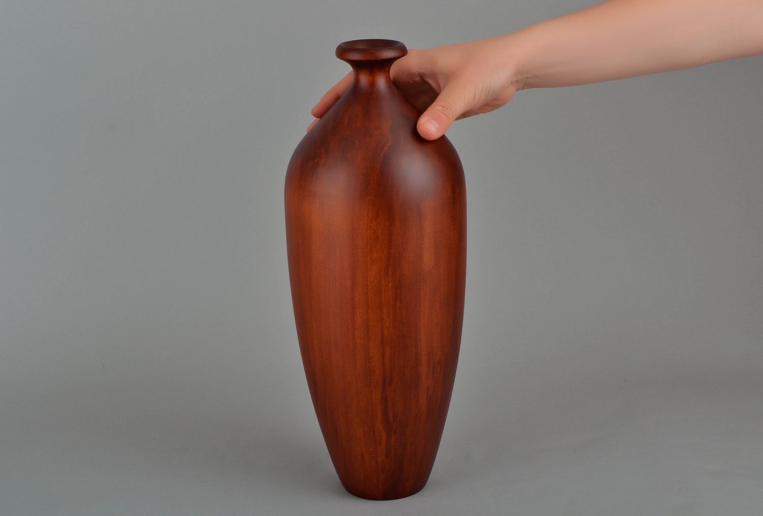 Vase for home15 inches maple wood elegant décor 4 lb photo 5