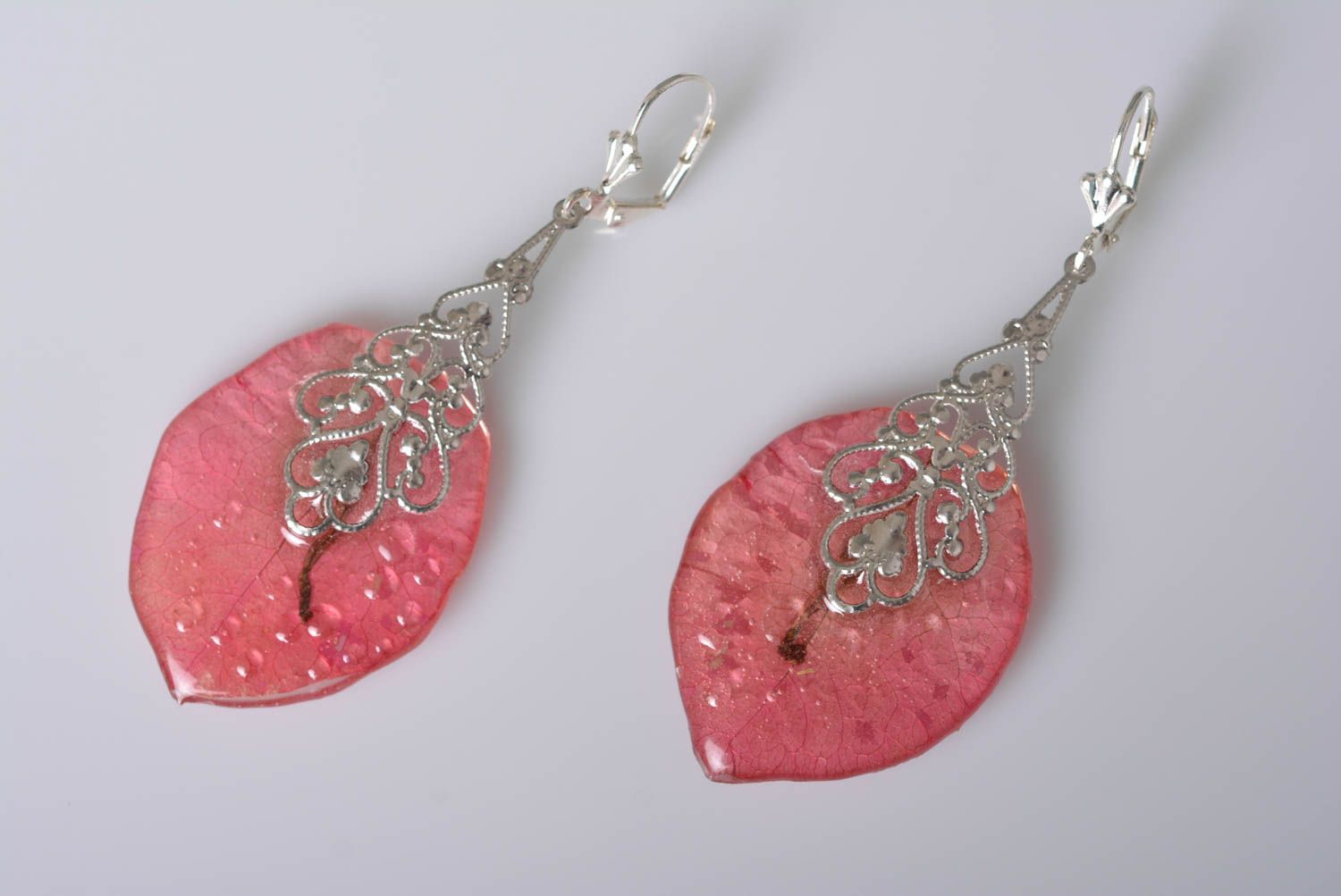 Handmade jewelry botanic earrings women accessories trendy earrings jewelry gift photo 5