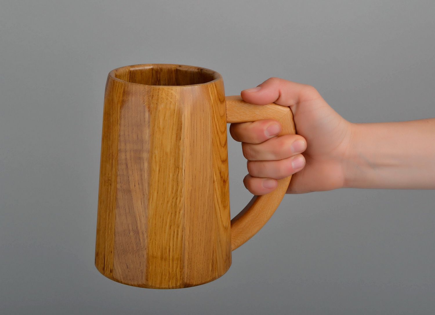 Wooden beer mug photo 2