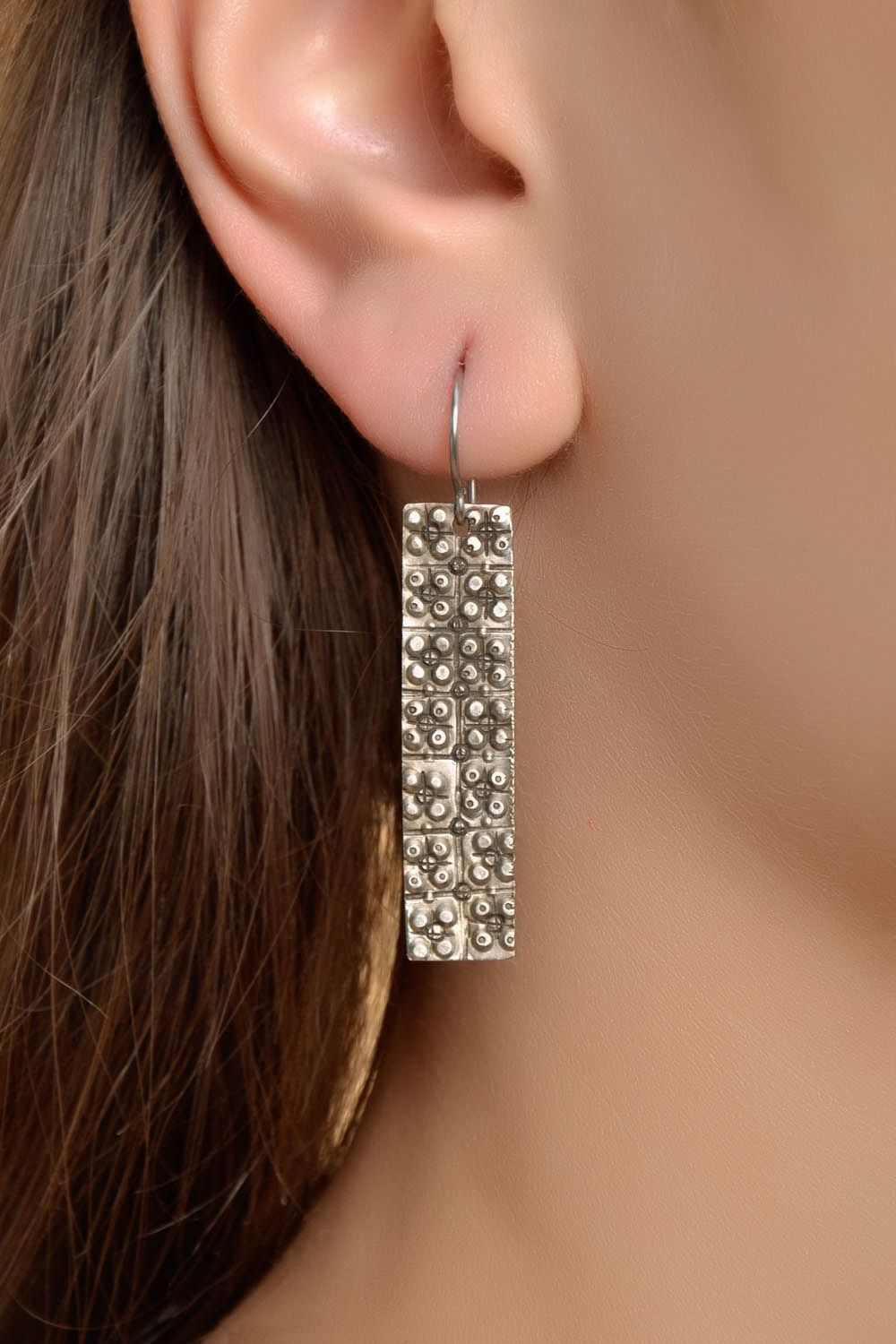 German silver earrings photo 4
