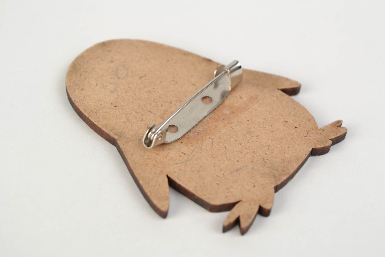 Holz Brosche Pinguin mit Bemalung handmade Schmuck für Mädchen Geschenk schön foto 4