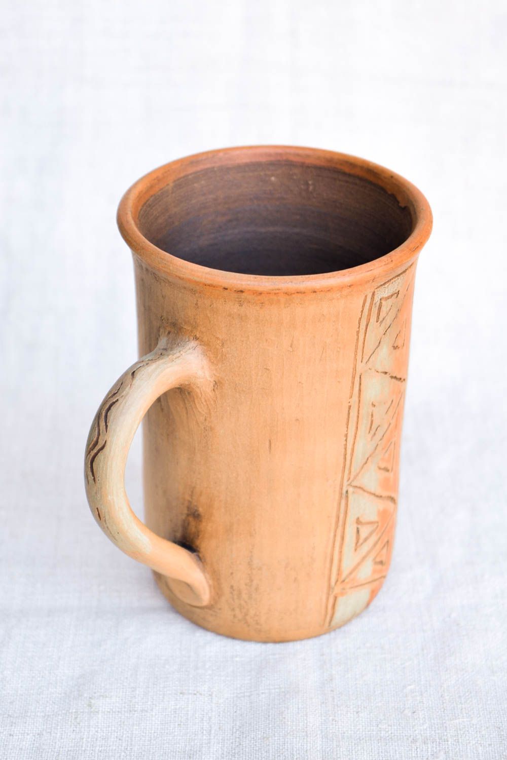 Taza de cerámica hecha a mano para té utensilio de cocina regalo original 400 ml foto 4