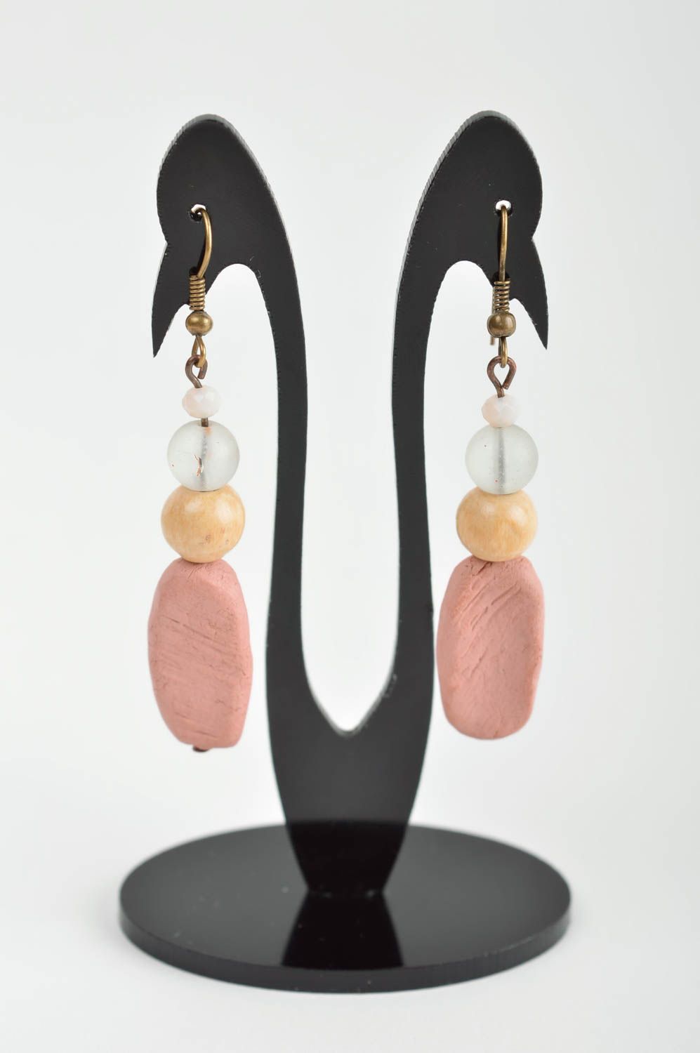 Unusual handmade plastic earrings fashion accessories cool jewelry designs photo 2