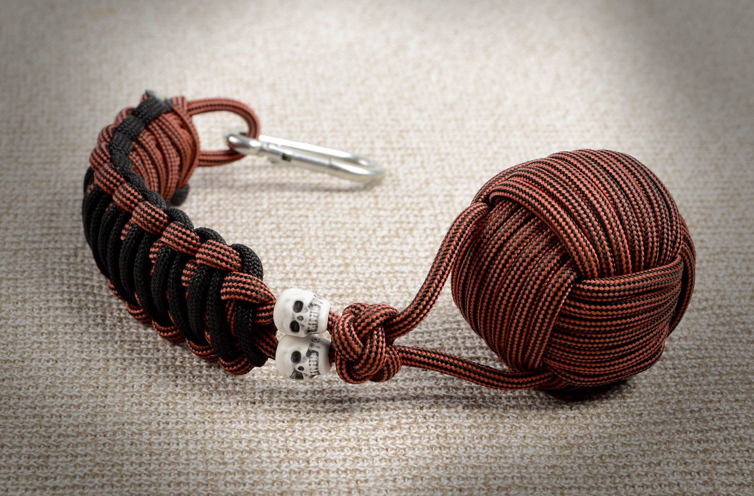 Unusual handmade cord keychain woven keychain design phone charm cool keyrings photo 5