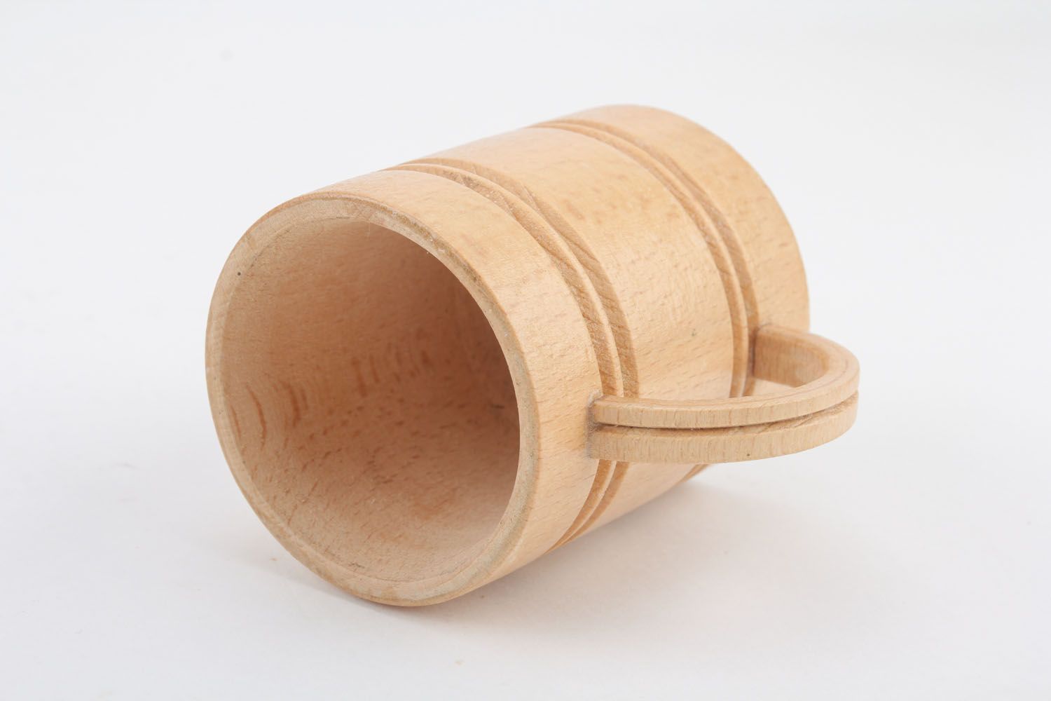 Mug en bois décoratif fait main photo 2
