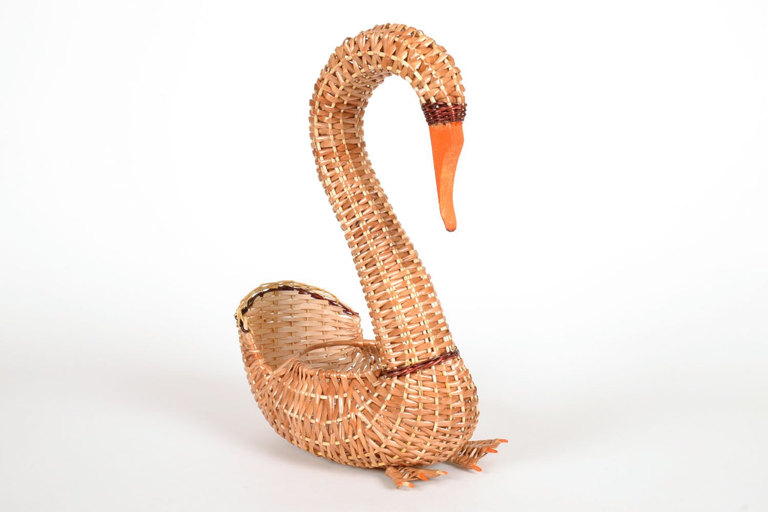 Handmade decorative basket Swan photo 3