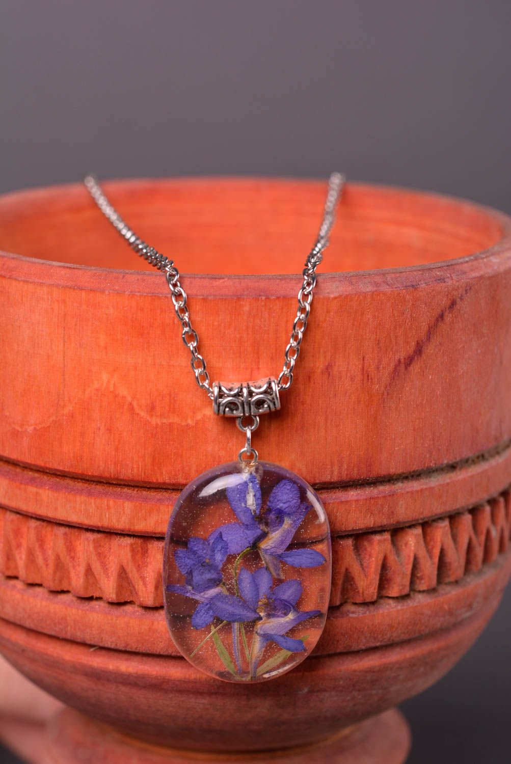 Unusual handmade botanical pendant flower pendant necklace fashion tips photo 1
