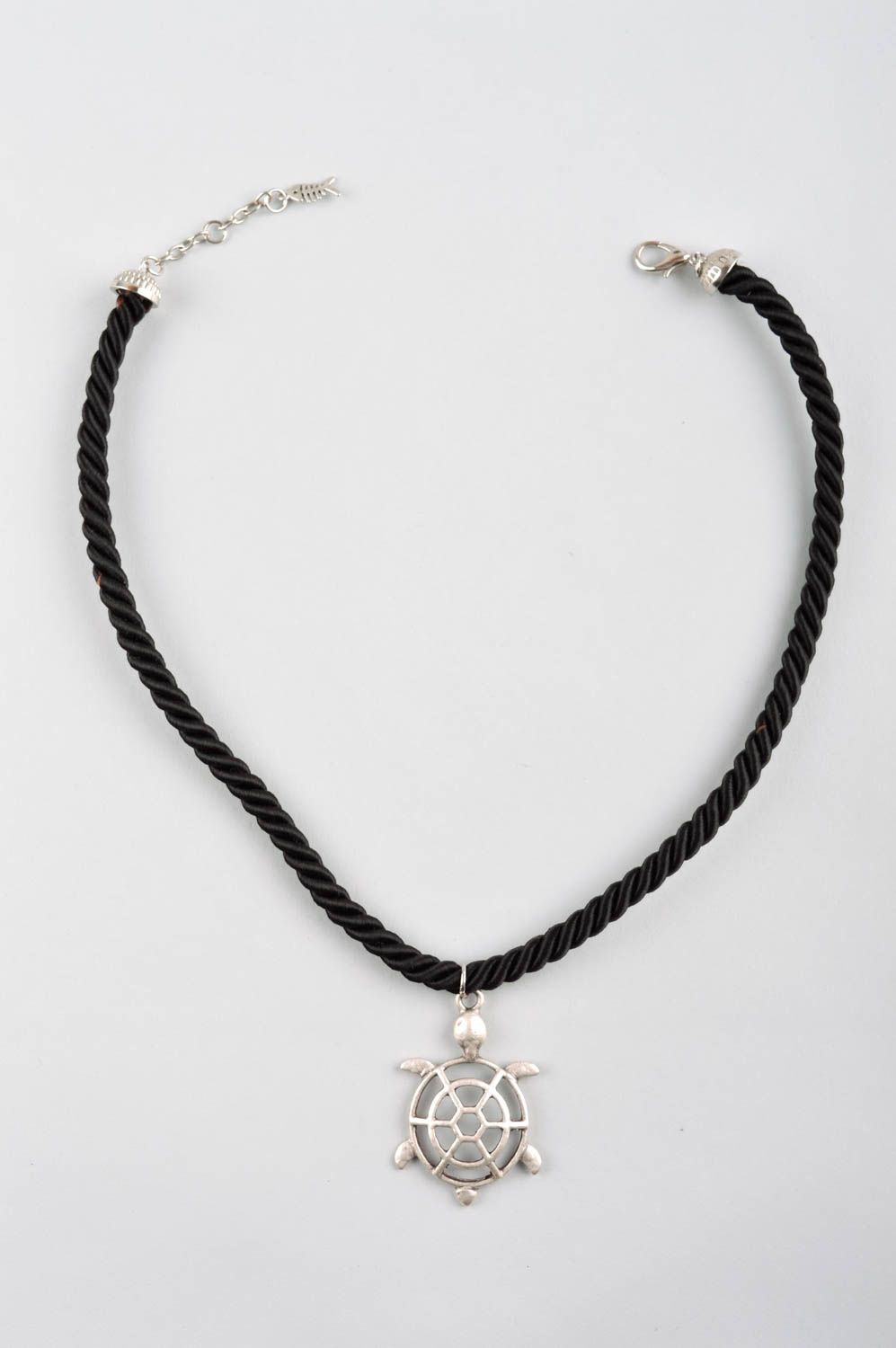 Handmade necklace tortoise neck accessory designer pendant for women photo 5
