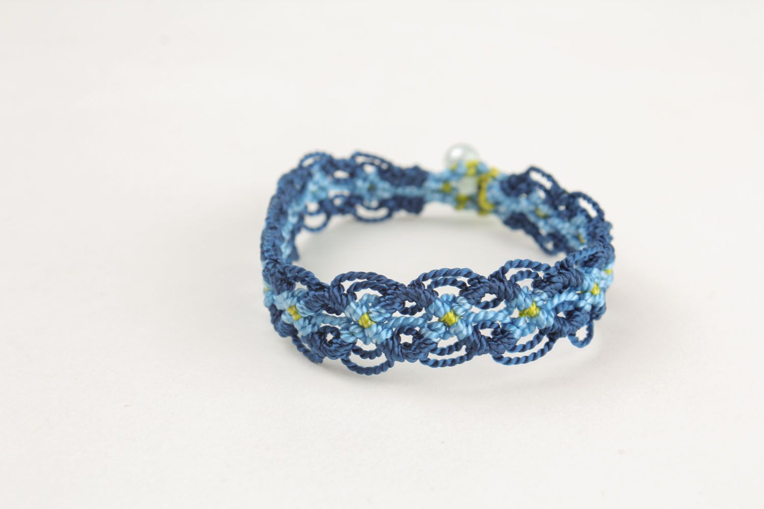Blue wrist bracelet photo 4