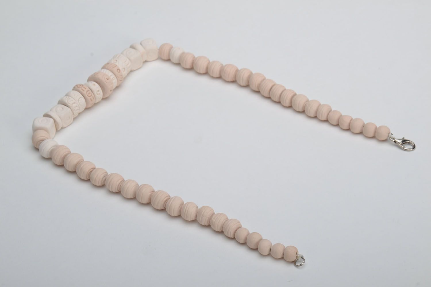 Handmade clay necklace photo 4