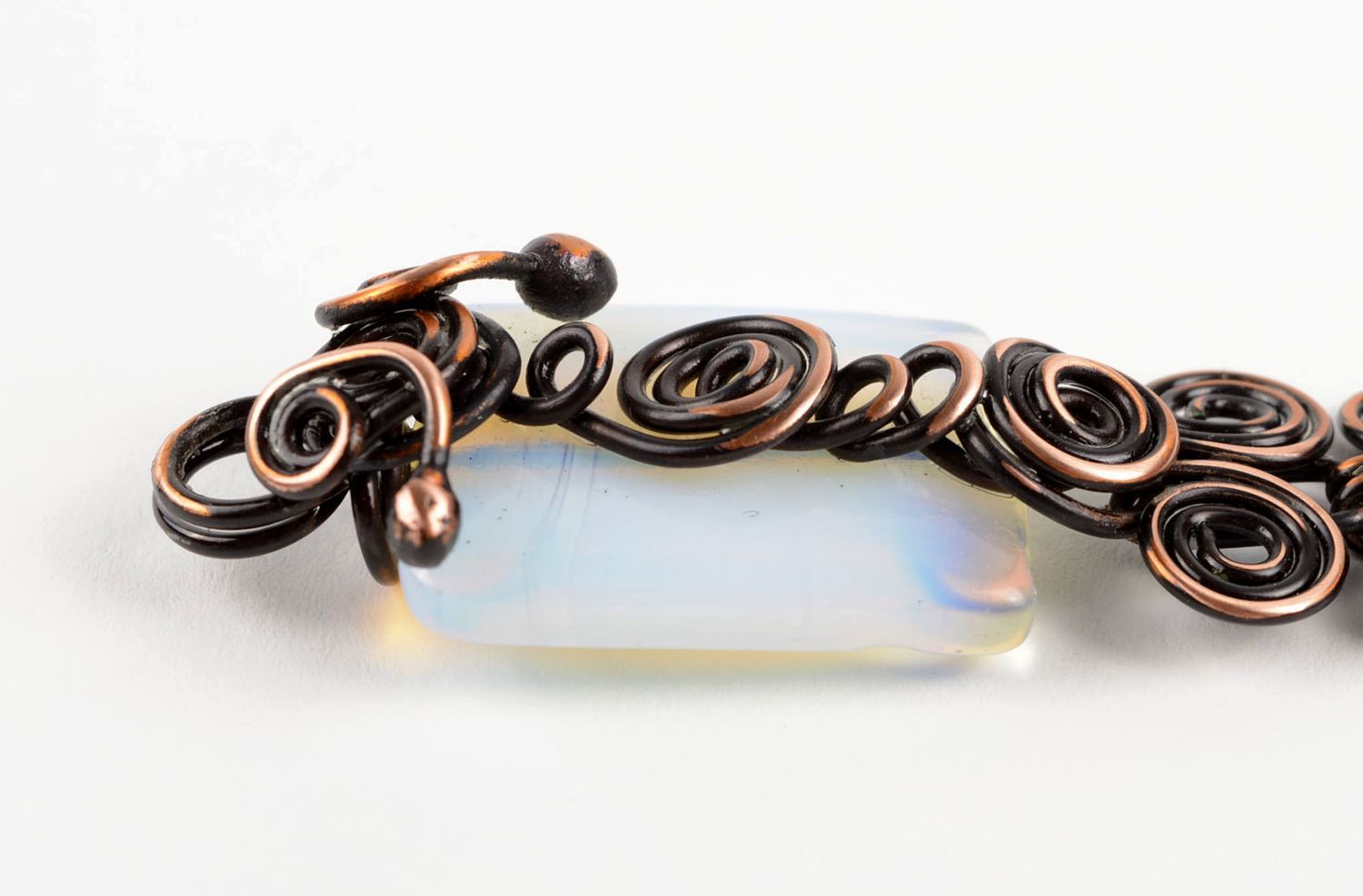 Bracelet tendance Bijou fait main en cuivre design de créateur Cadeau femme photo 3