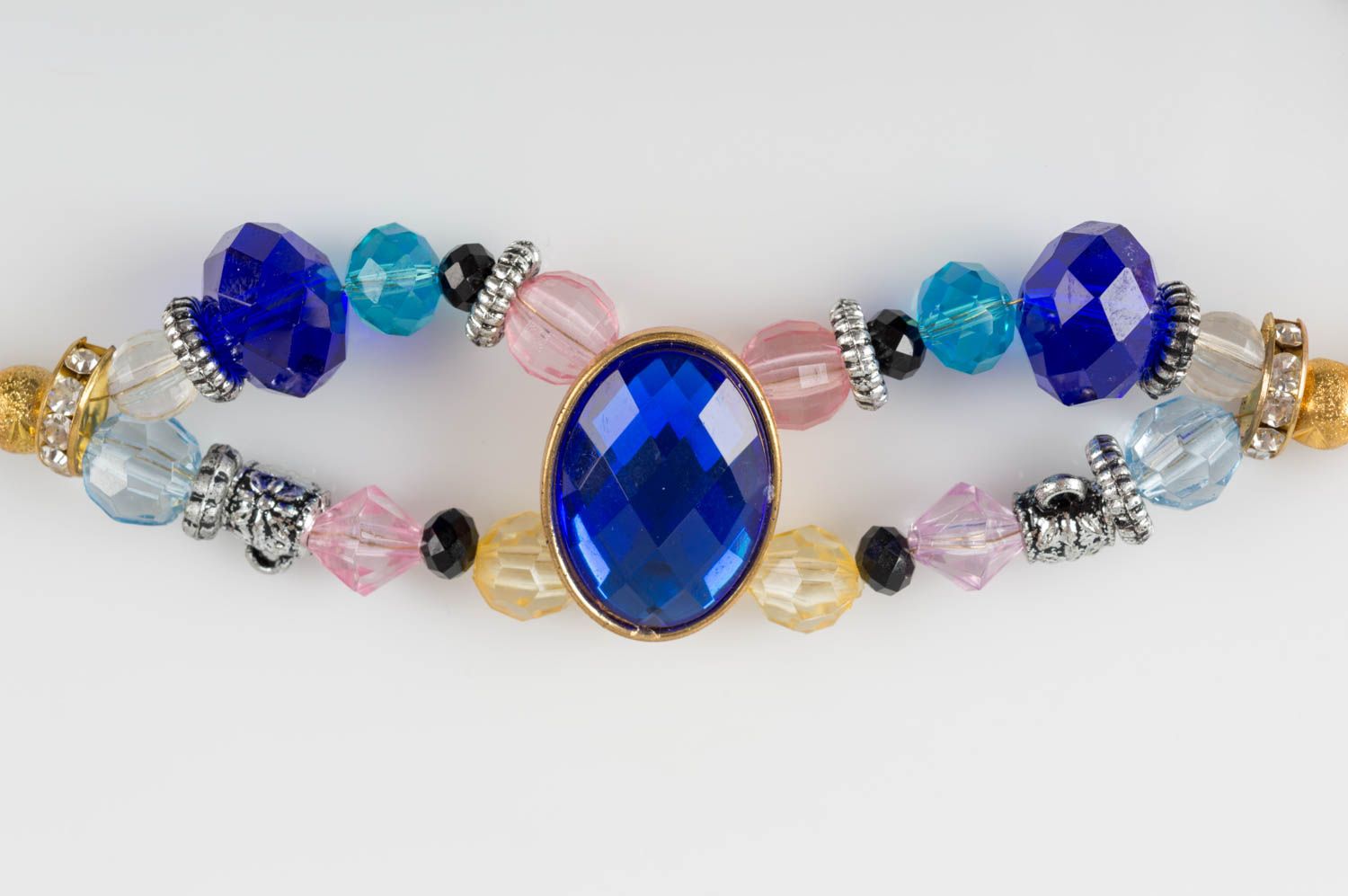 Handmade plastic crystal bracelet designer bracelet with beads gifts for her photo 4