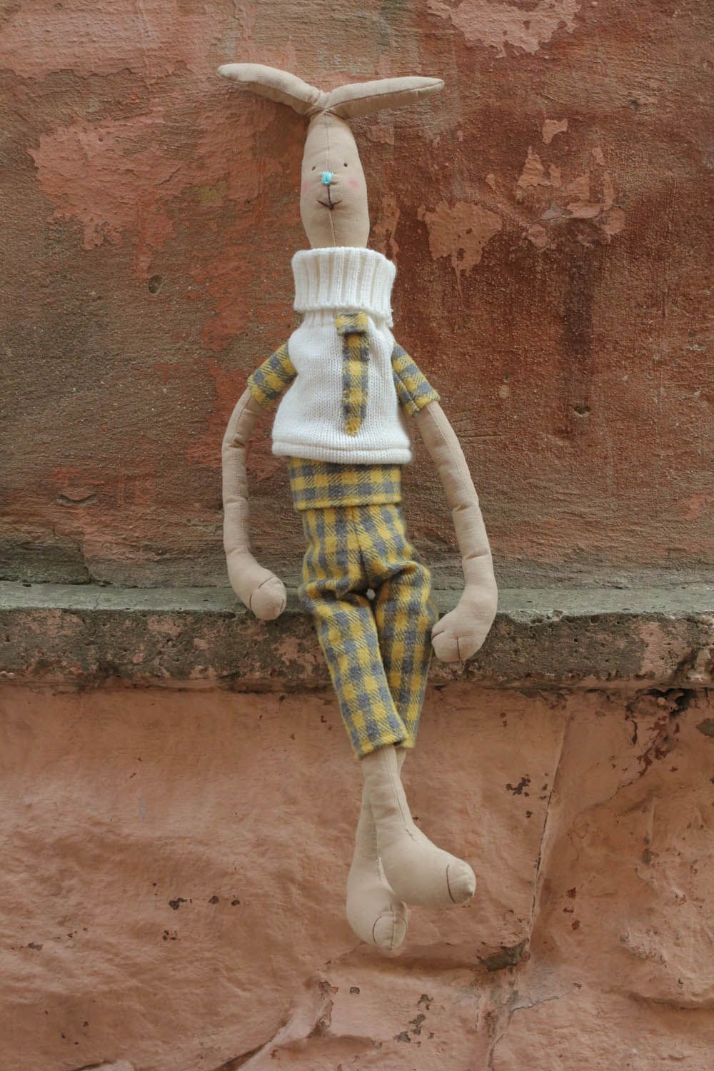 Интерьерная кукла текстильная Заяц фото 1