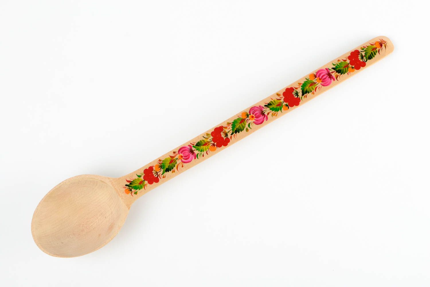 Handmade stylish wooden spoon unusual kitchen ware painted designer spoon photo 4