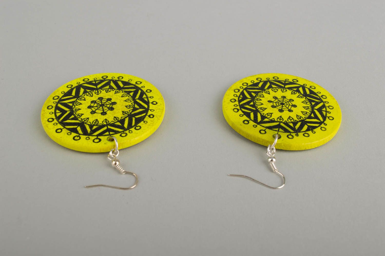 Earrings for women wooden jewelry dangling earrings homemade jewelry wood gifts photo 4