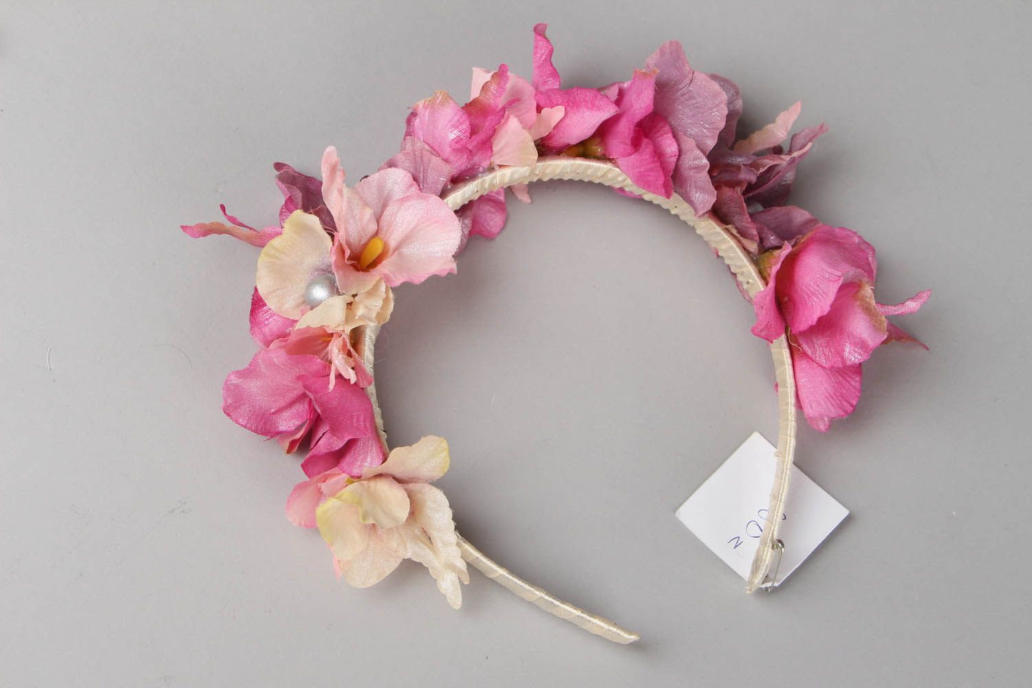 Headband with orchids photo 3