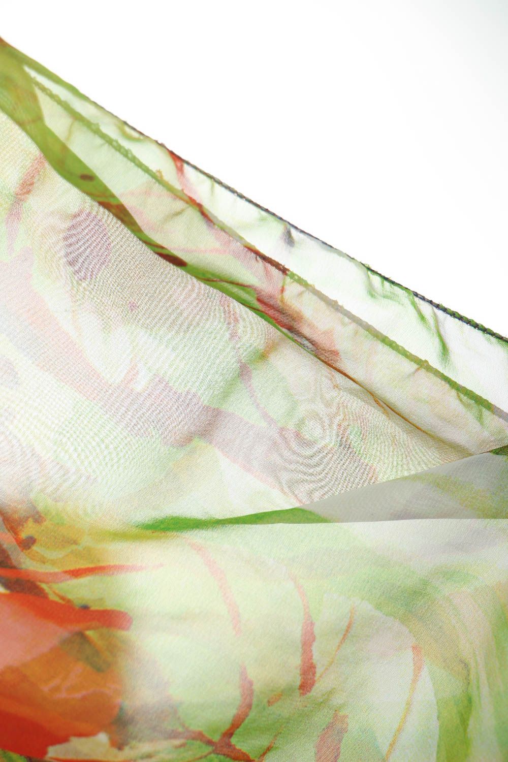 Bunter Schal aus Silk mit echten Steinen foto 5