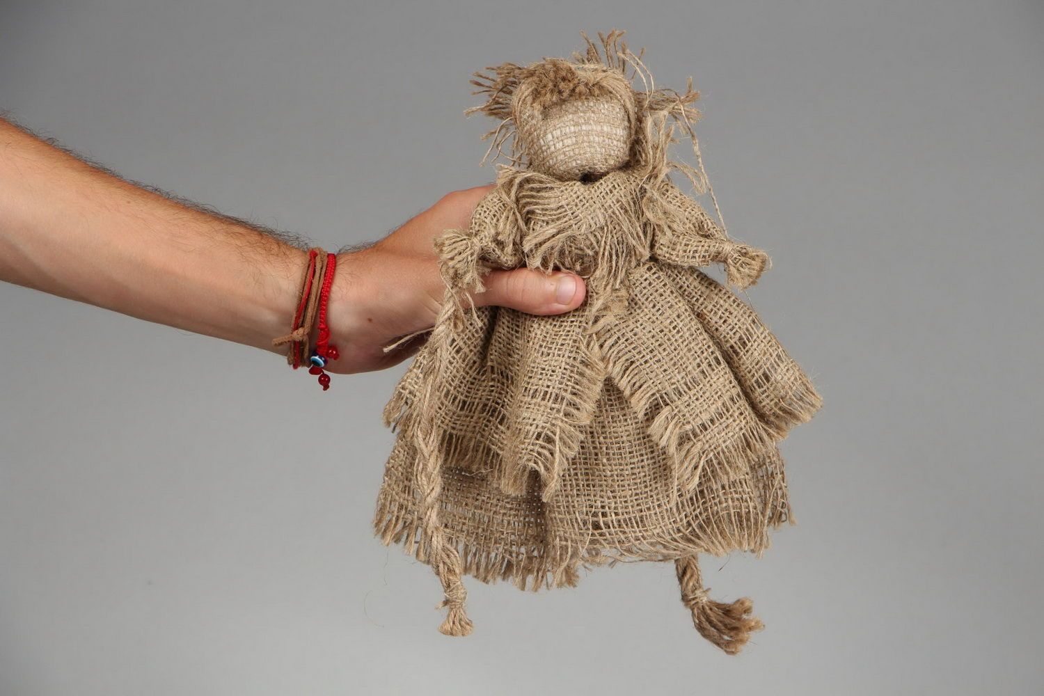 Motanka doll made from sacking Berehynia photo 5