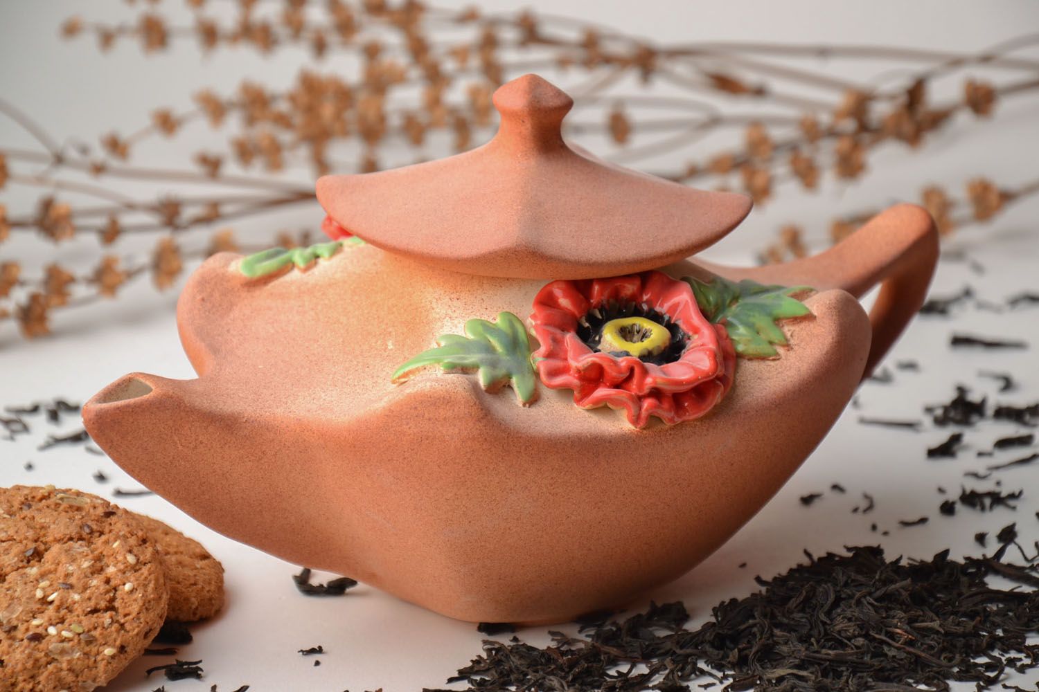 Handmade ceramic teapot photo 1