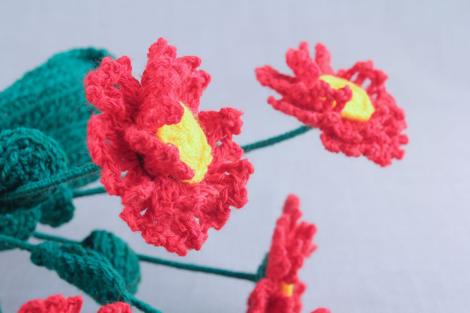Crochet gerberas photo 3