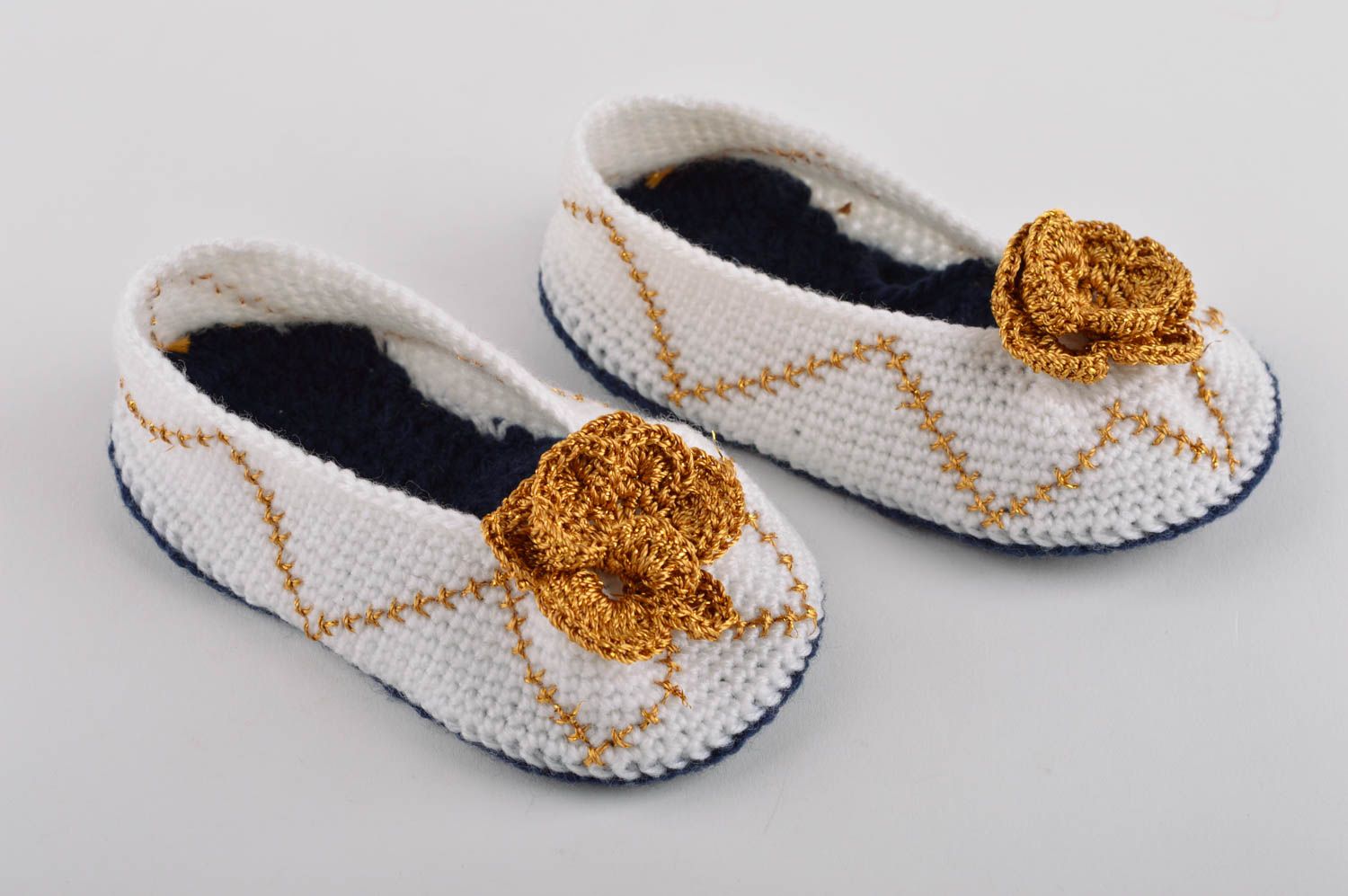 Handmade beautiful footwear children home slippers warm slippers for kids photo 4