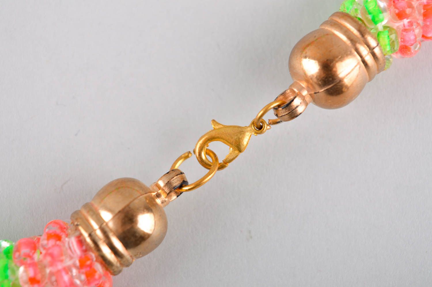 Колье из бисера украшение ручной работы ожерелье из бисера дизайнерское фото 4