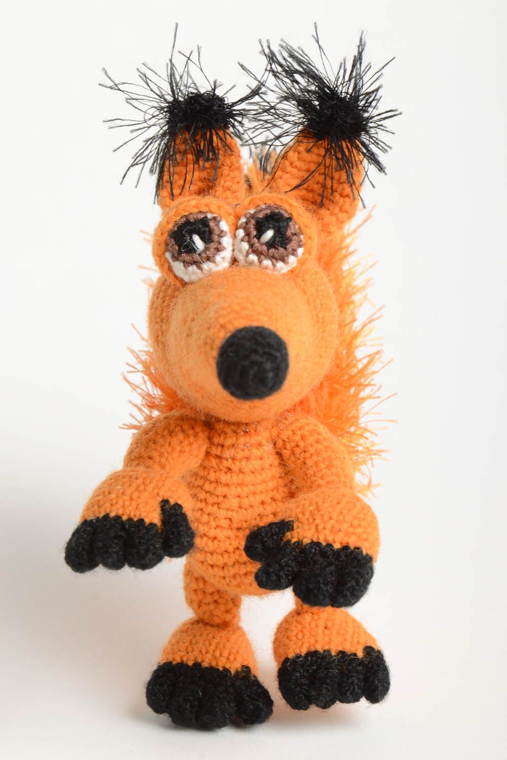 Peluche écureuil faite main Jouet tricoté au crochet Cadeau pour enfant photo 2