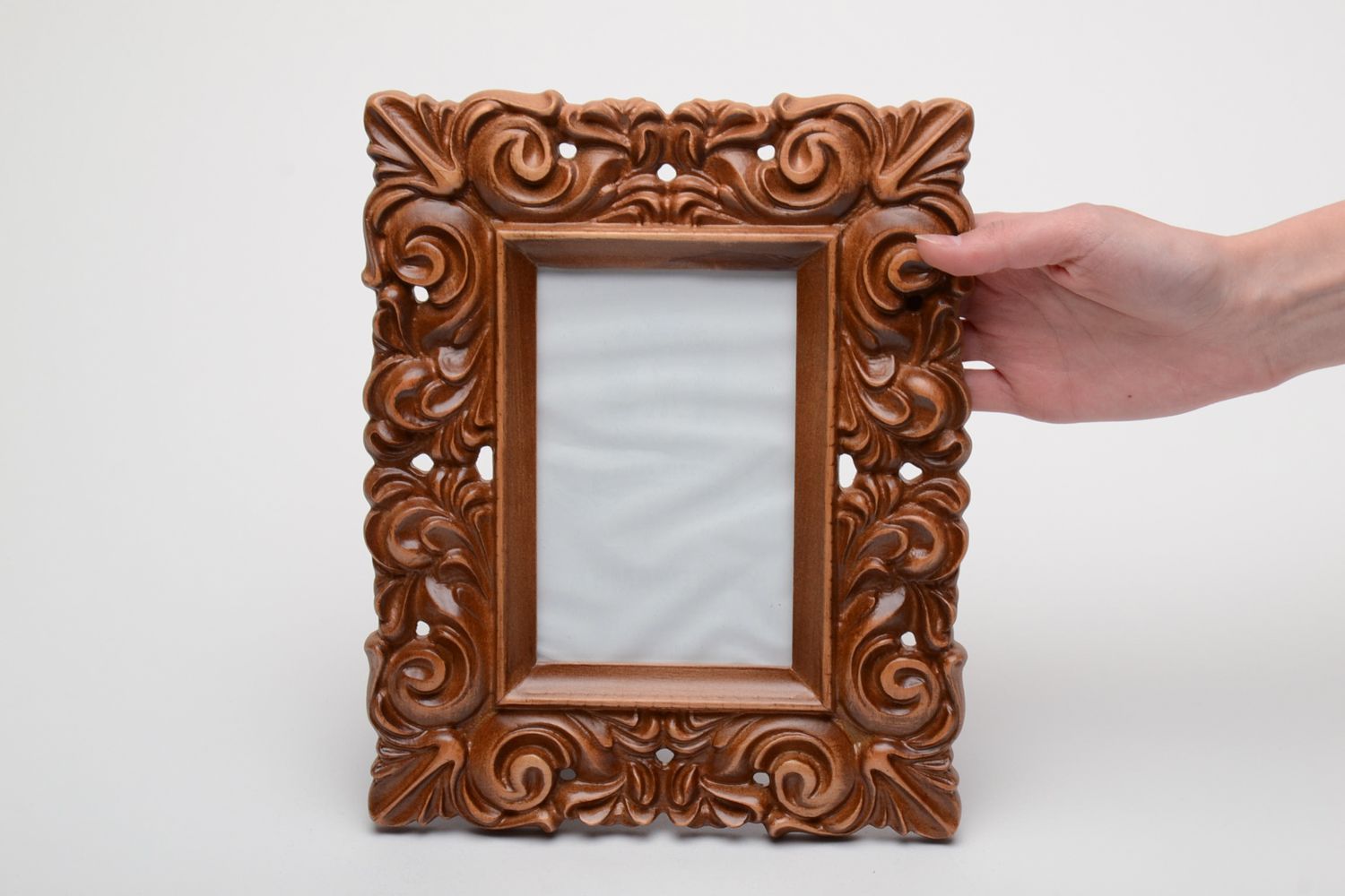 Cadre photo décoratif en bois fait main 10х15 photo 5