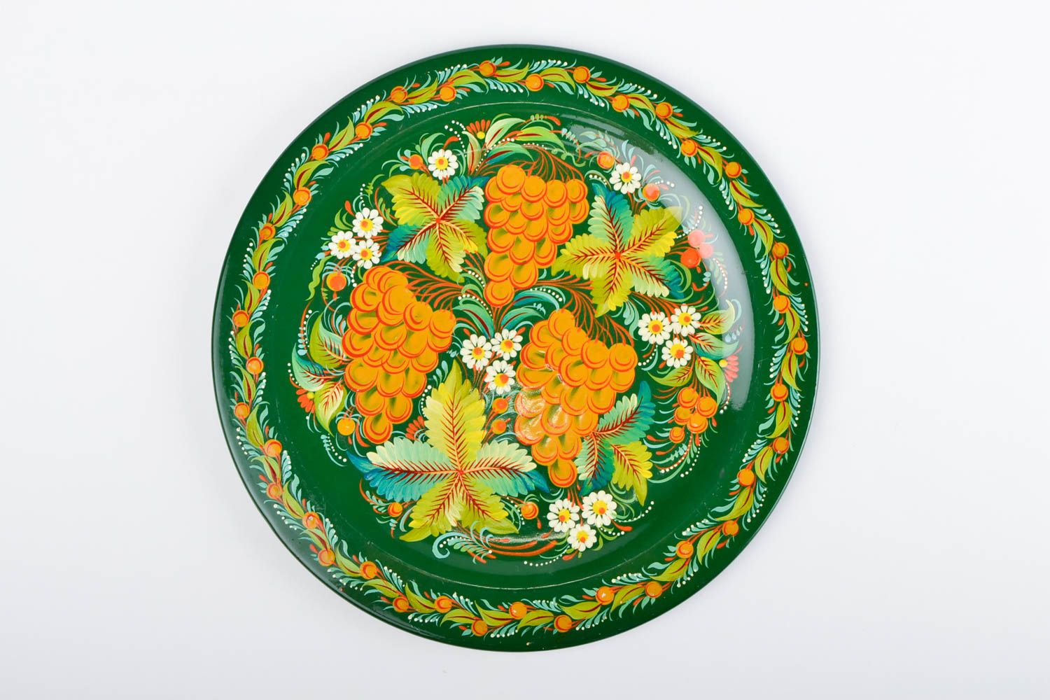 Стильный декор на стену хэнд мейд декоративная тарелка расписная посуда фото 4
