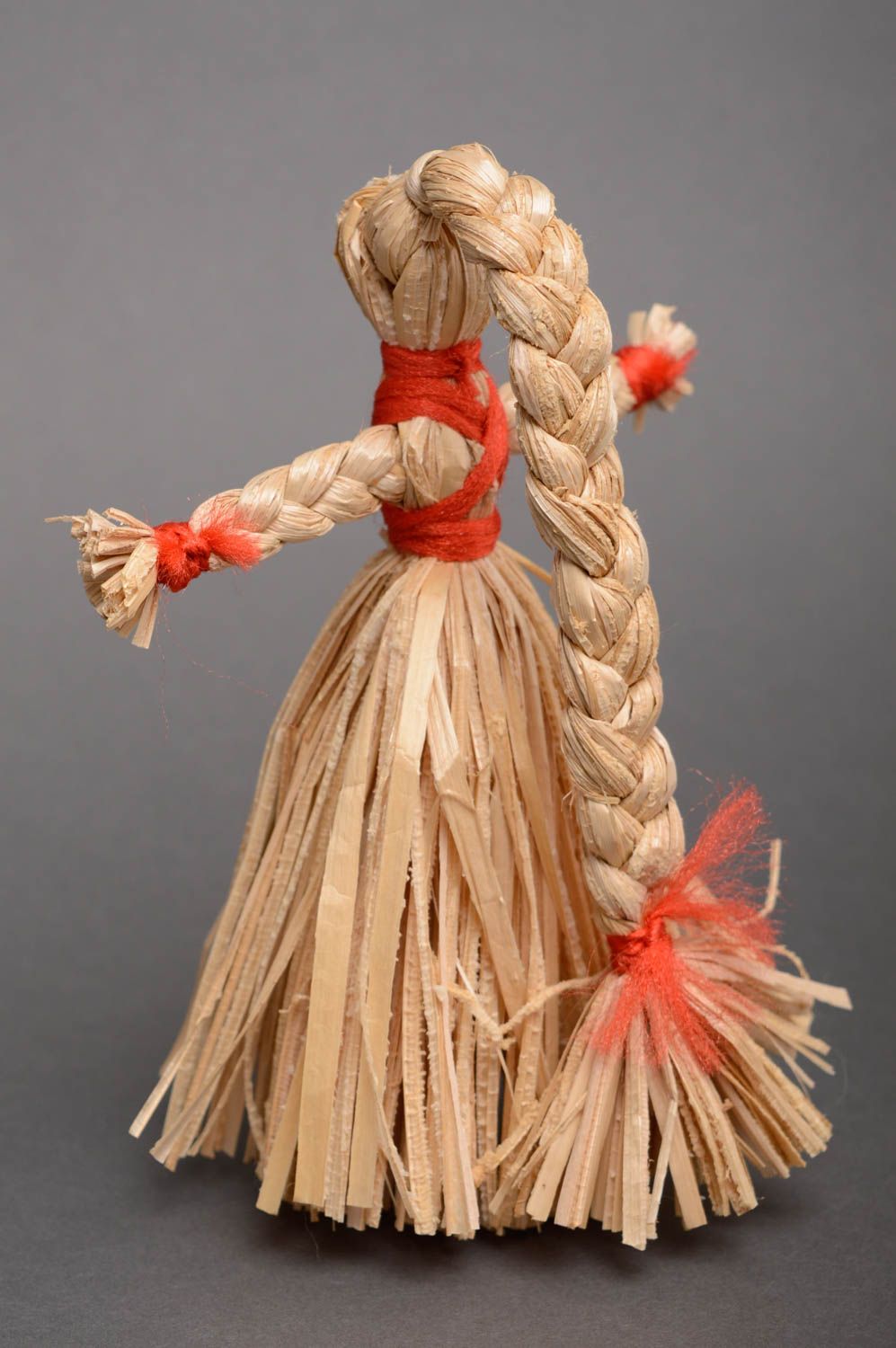 Плетеная кукла из рогоза берегиня  фото 3