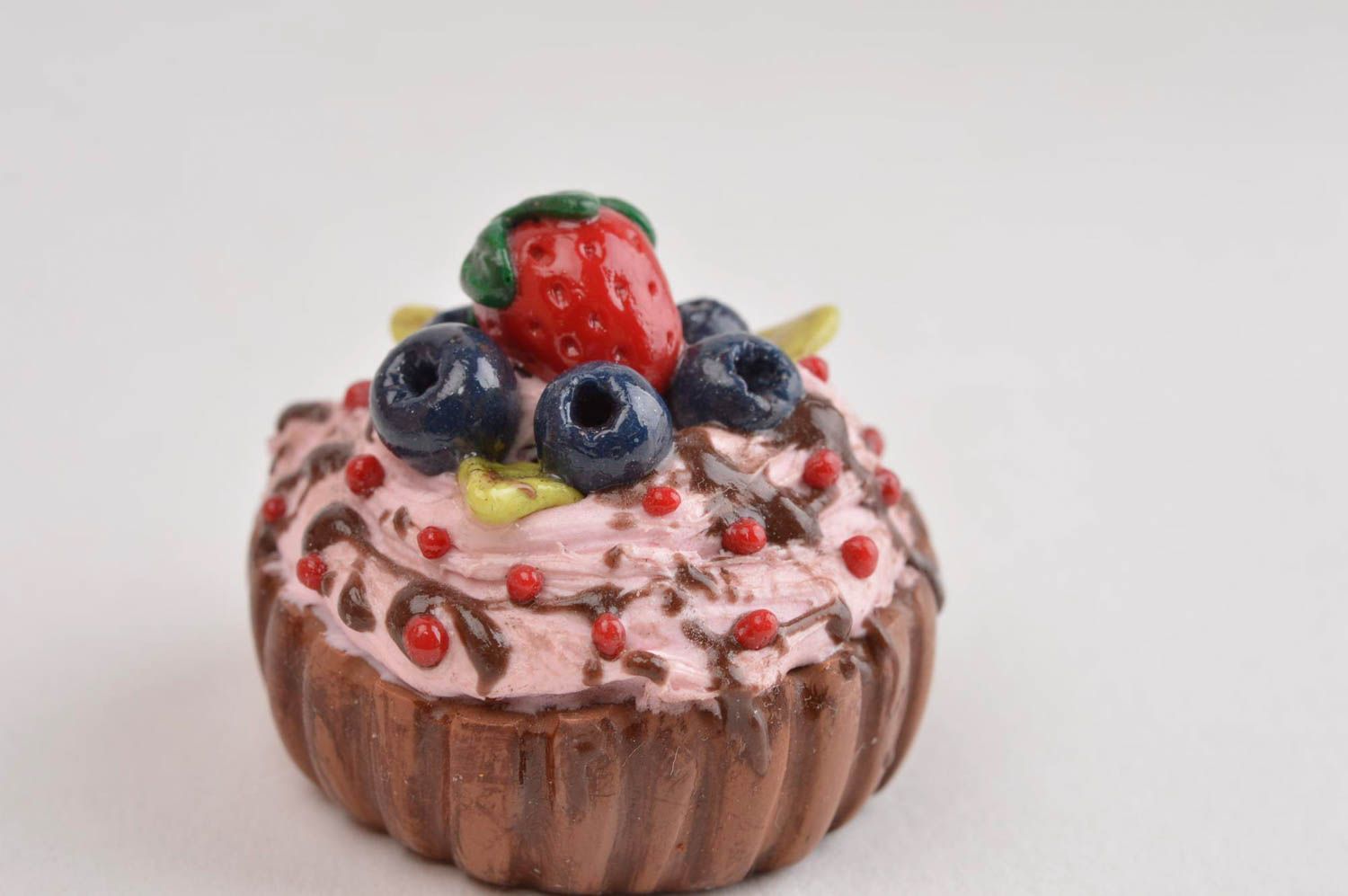 Cupcake artificiel fait main Décoration couverts Déco cuisine originale photo 2