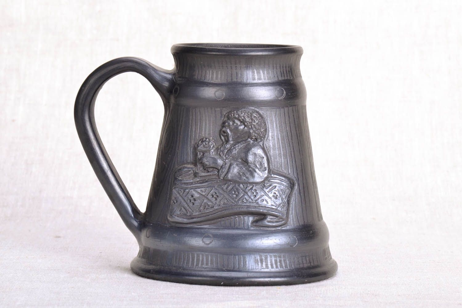 Handmade ceramic beer mug Cossack photo 2