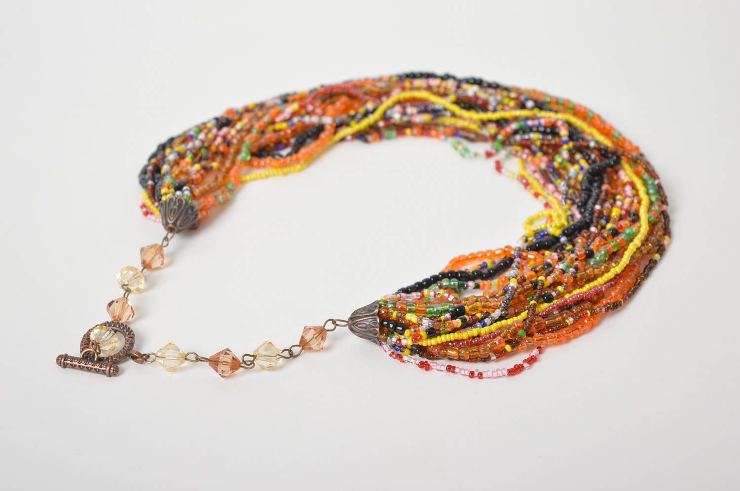 Collar de abalorios hecho a mano joyería artesanal para mujer regalo original foto 5