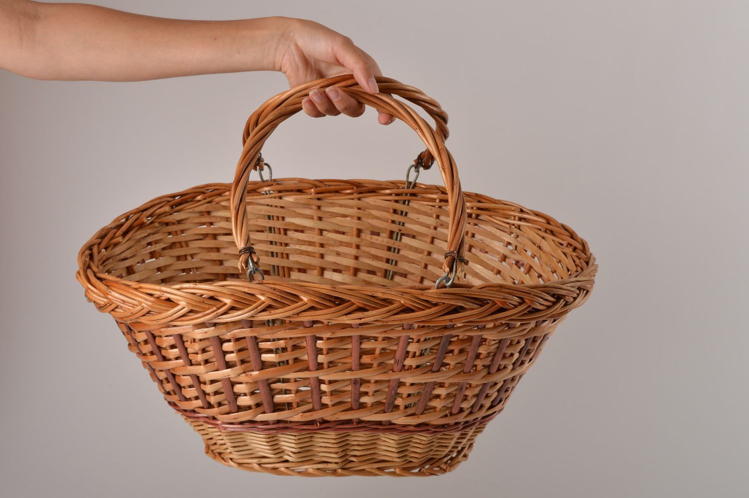 Handmade cute Easter basket stylish decorative element designer basket photo 4