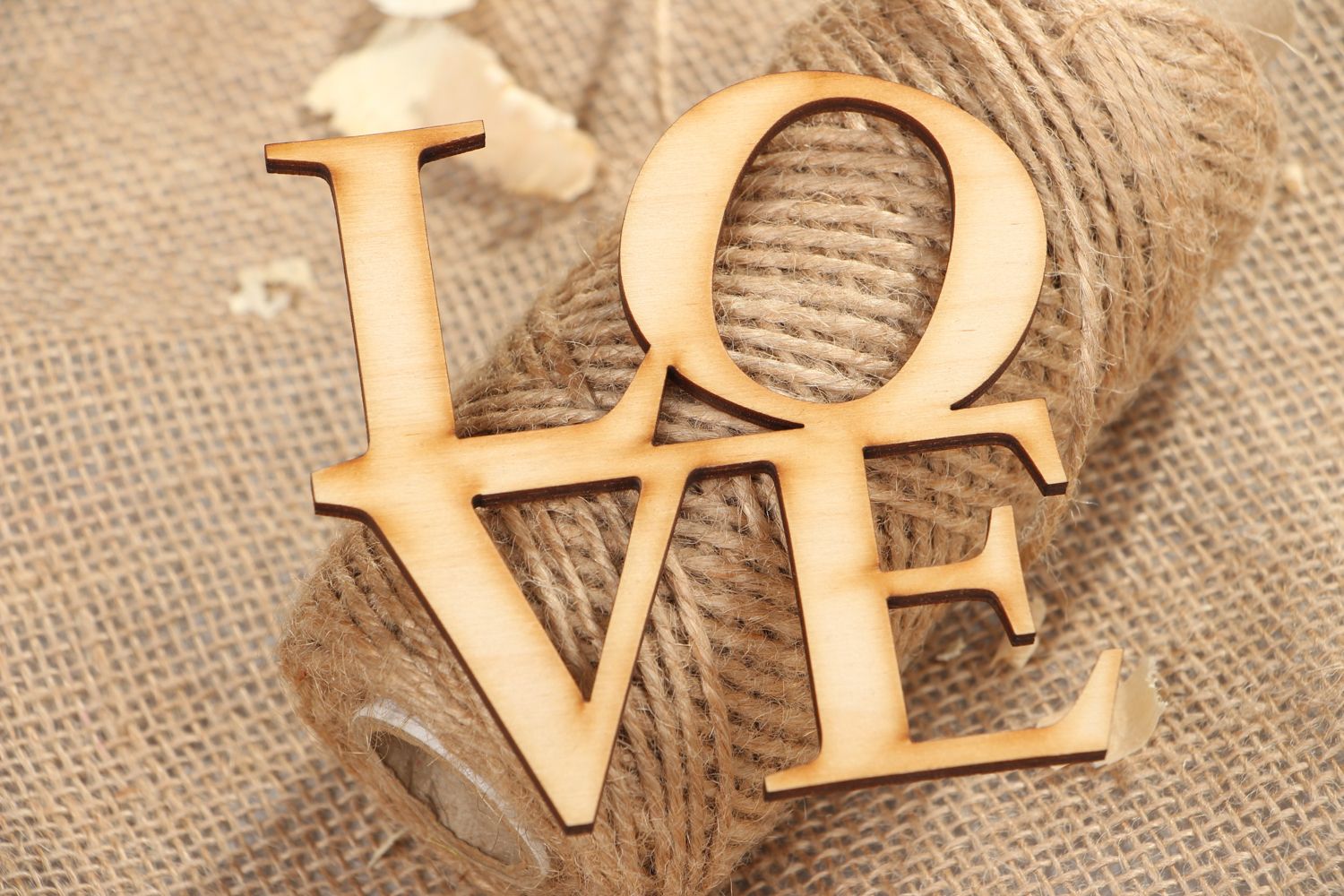 Plywood craft blank lettering Love photo 4