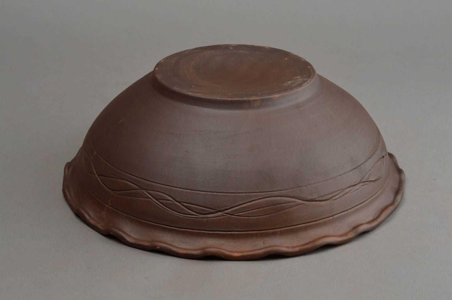 Cuenco de cerámica grande hecho a mano vajilla de diseño menaje del hogar foto 4