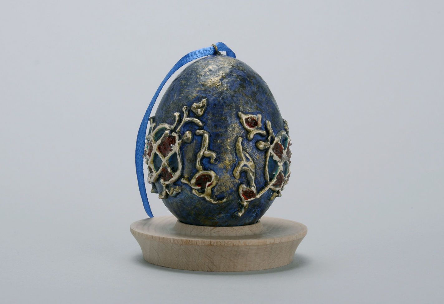 Colgante huevo azul foto 4