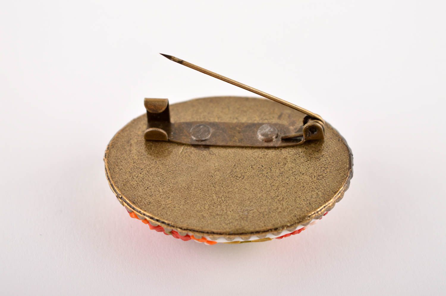 Broche de arcilla polimérica artesanal accesorio para mujer regalo original foto 4