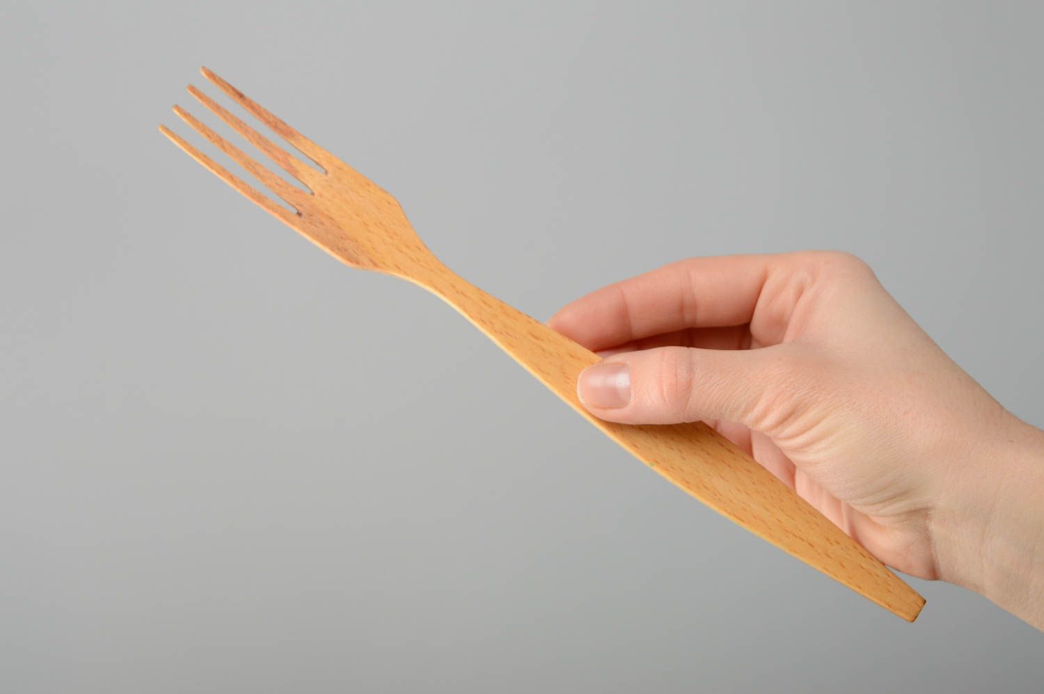 Tenedores de madera 10 piezas artesanales para sartenes utensilios de cocina foto 5
