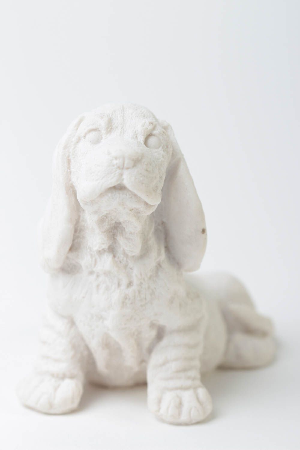 Handmade Hund Skulptur Figur zum Bemalen Dekoration Figur Dekoideen Wohnzimmer foto 2