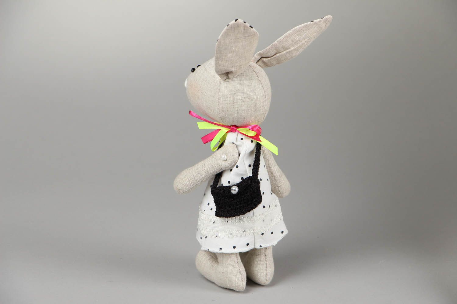 Decorative soft toy Bunny-fashionista photo 3